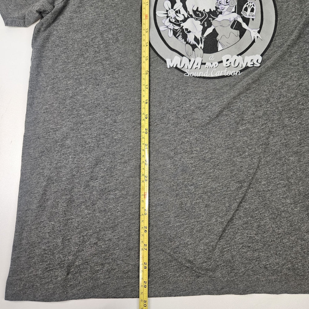MUNA AD BONES Sound Cartoon Gray Tshirt Graphic Tee Mens 2XL