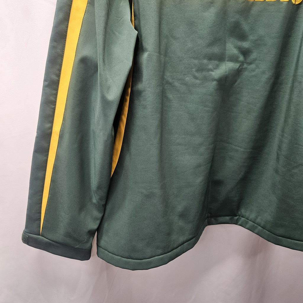 Green Bay Packers NFL Embroidered Football Full Zip Soft Shell Coat Men XXL
