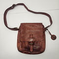 Harbour 2ND MARLIES Flap Rust Leather Crossbody Bag Purse