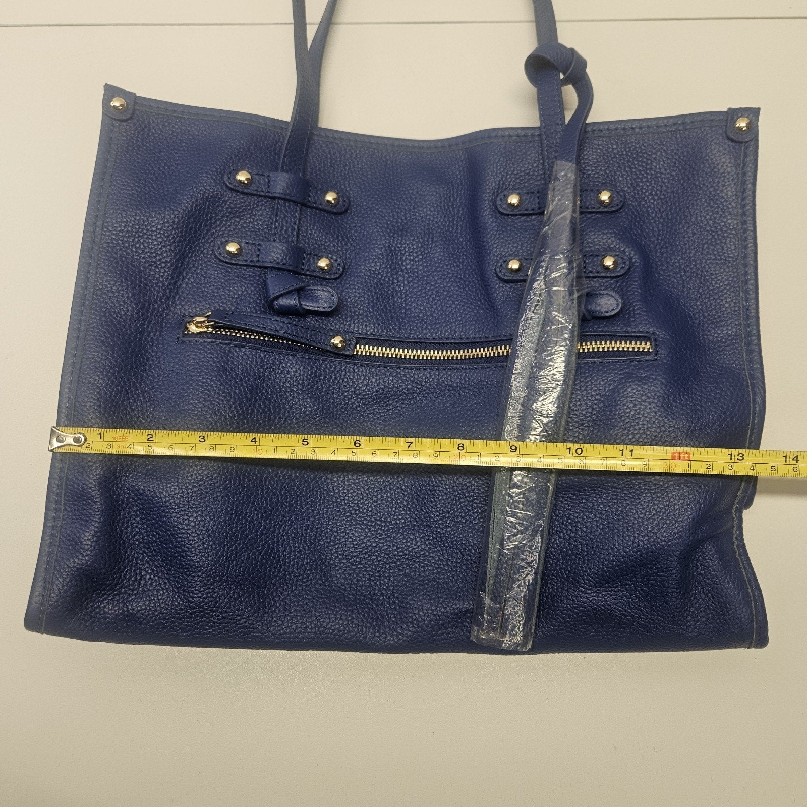 NWOT Laggo Siena Leather Tote Cobalt Blue Royal Blue Work Oversized Purse Bag