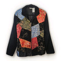 Vtg Wearable Art To Wear Jacket Large Patchwork Bohemian Artsy Lightweight Coat