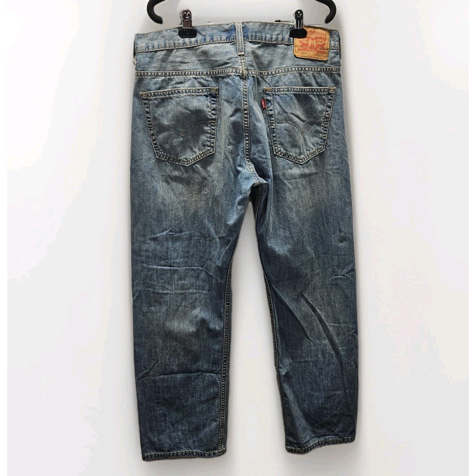 Levi's 569 Loose Straight 100% Cotton Denim Jeans Men's 34X30 Mid Wash Levis