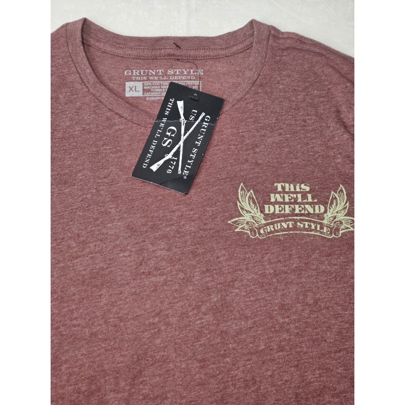 Club Member Grunt Style Women's T-Shirt XL Double Sided American OG Skull NWT