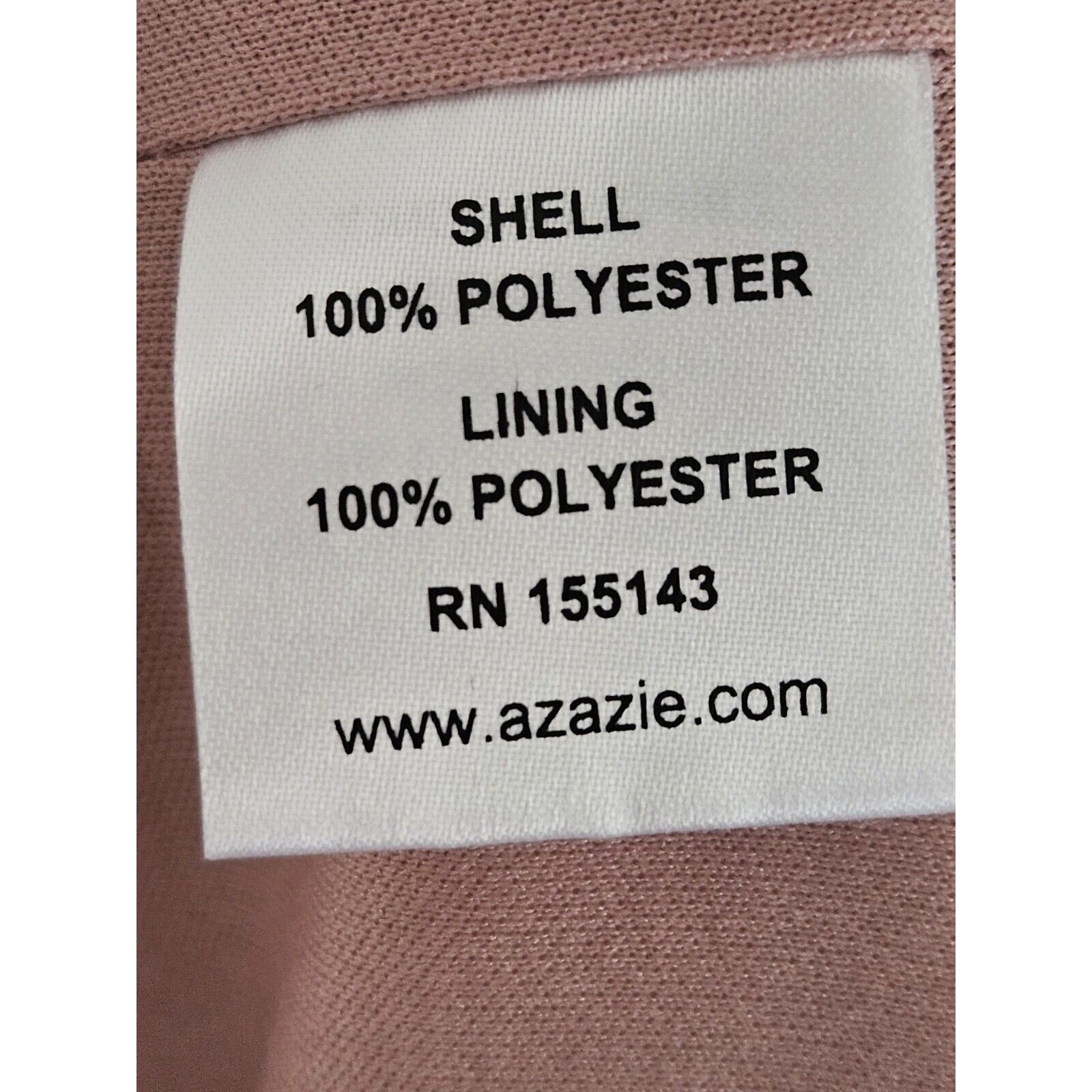 Azazie Womens Tanicia Bridesmaids Dress Pink Pleated Sleeveless Slit Zip Size A6