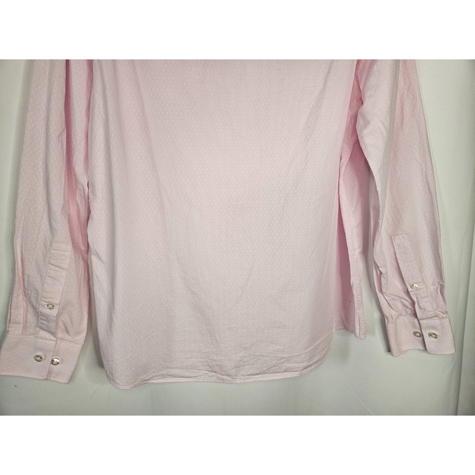 Michael Kors Pink Regular Fit Non-Iron Button Dress Shirt 16-16.5 34/35 Large