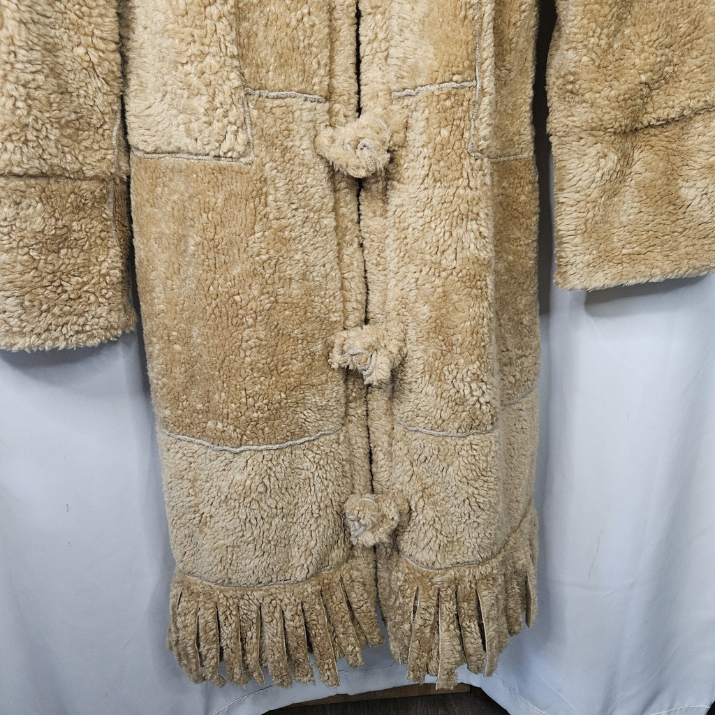 Vintage Marena Marena Two Coat Tan Womens 3X Long Sherpa Overcoat w Hat