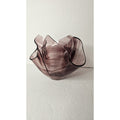 Purple Ribbon Art Glass Handkerchief Bowl Handkerchief Swirl Glass Bowl Purple