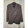 Vintage Chaps Ralph Lauren Blazer Mens 46R XL Dark Gray Faux Suede 3 Buttons