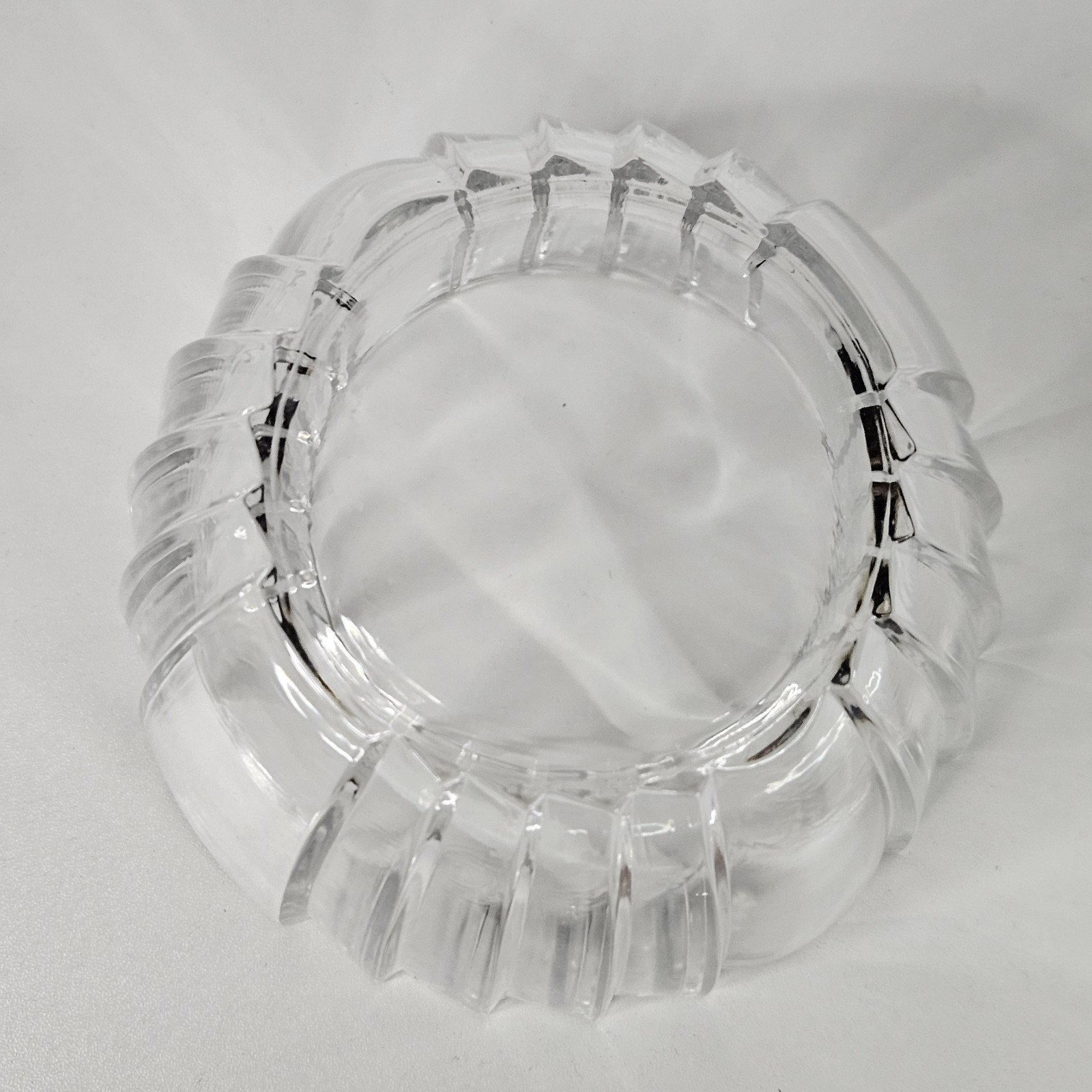 Vintage Art Deco Clear Glass Apothecary Candy Vanity Trinket Jar Lidded Canister