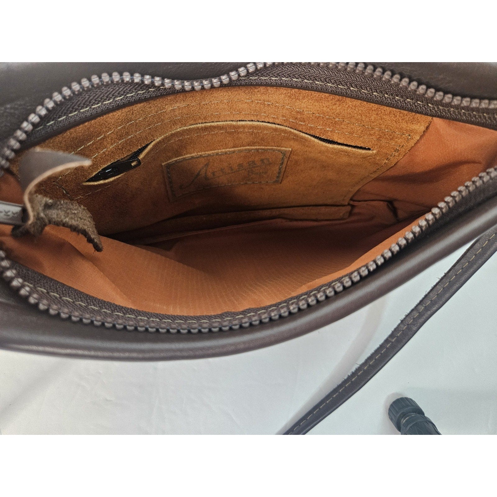 Artisan Brown Genuine Leather Small Purse Shoulder Bag Crossbody