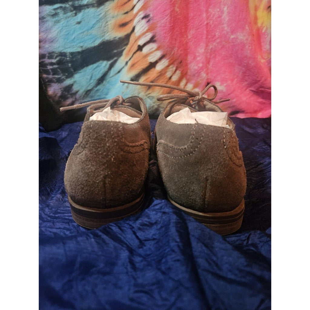 Cynthia Rowley New York Oxford Suede Dark Gray sz 8 Shoes