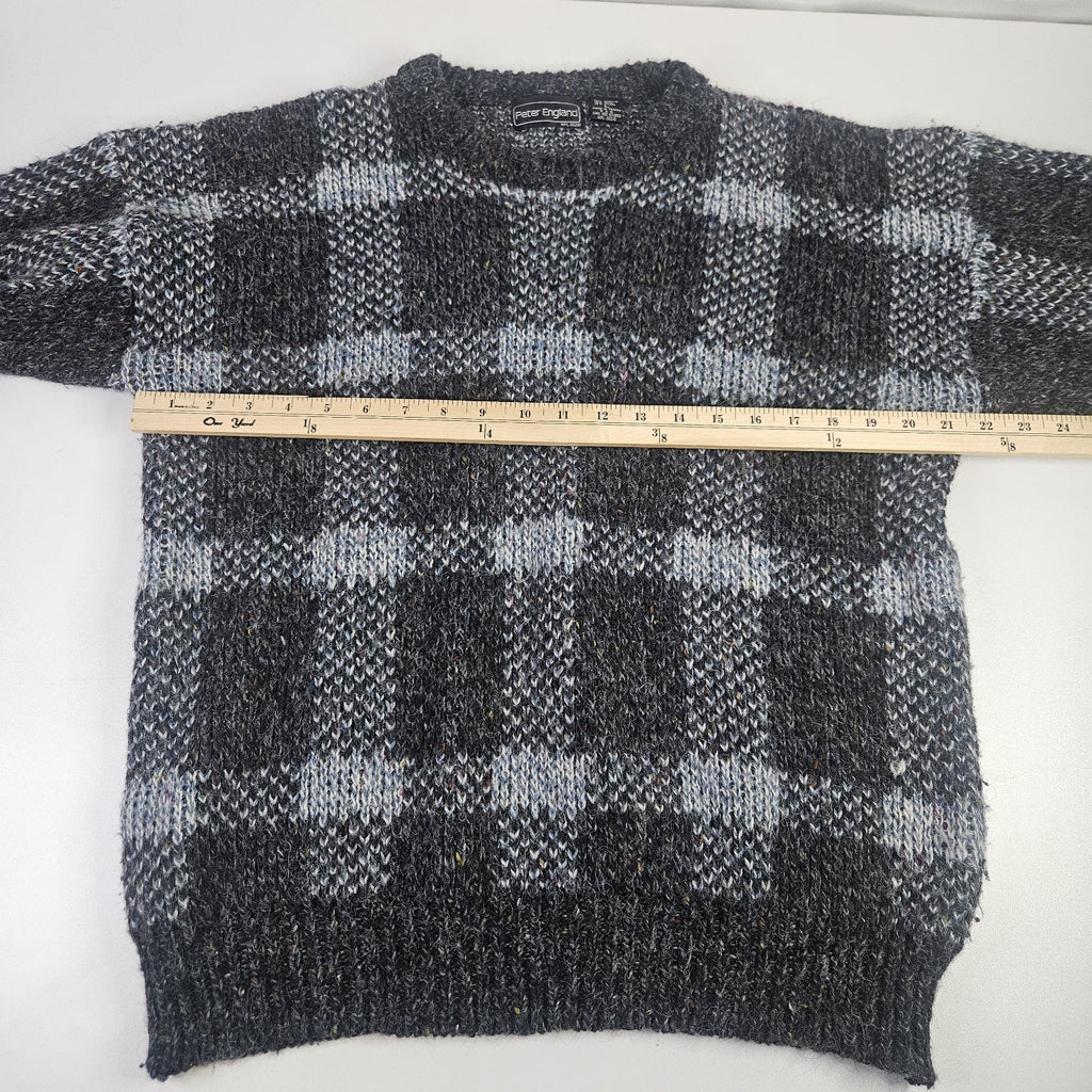 Vtg 80s Acrylic Wool Blend Chunky Knit Pullover Sweater Large Gorpcore Fisherman
