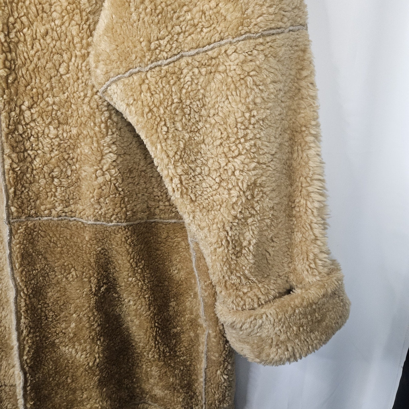 Vintage Marena Marena Two Coat Tan Womens 3X Long Sherpa Overcoat w Hat