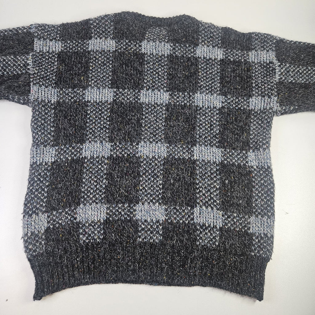 Vtg 80s Acrylic Wool Blend Chunky Knit Pullover Sweater Large Gorpcore Fisherman