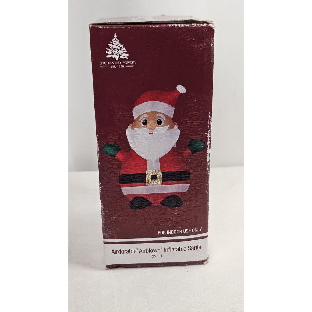 INDOOR Inflatable Christmas Santa Tabletop AIRDORABLE Airblown 22" USB/Battery