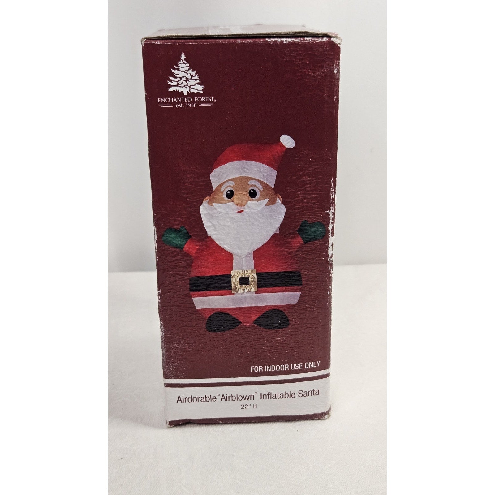 INDOOR Inflatable Christmas Santa Tabletop AIRDORABLE Airblown 22" USB/Battery