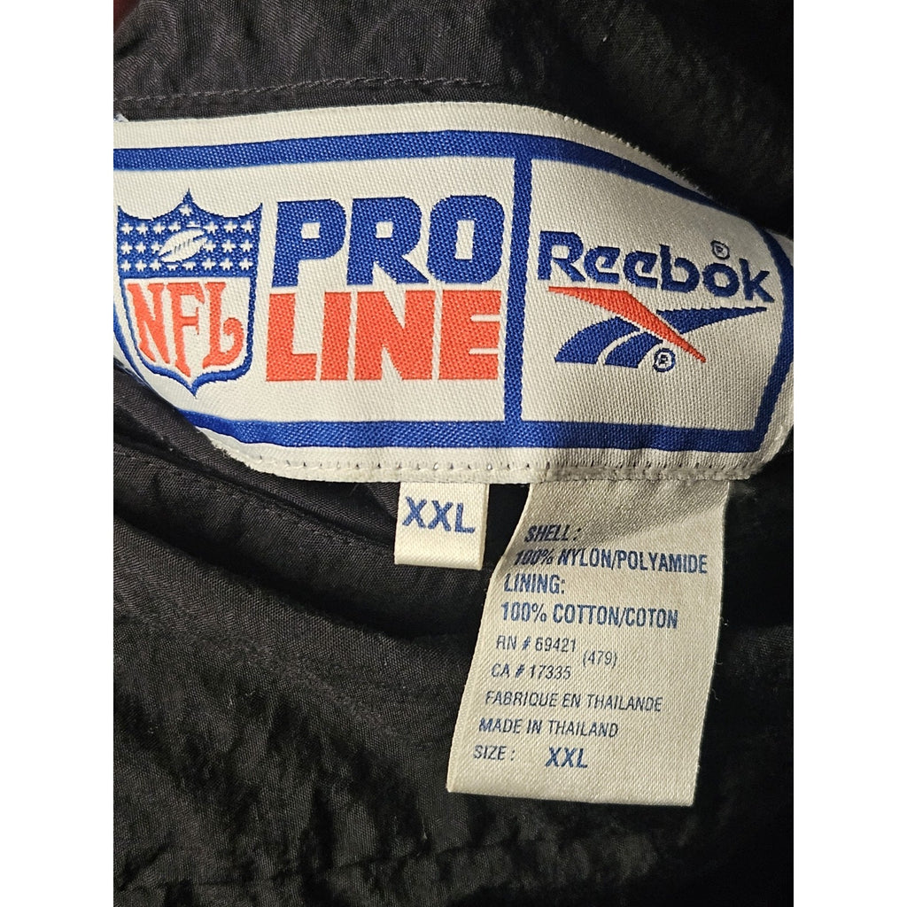Vintage Reebok Pro-Line KANSAS CITY CHIEFS Embroidered Reversible Jacket 2XL XXL