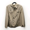 Vintage Allison Daley Khaki Zippered Faux Suede Jacket Womens Plus Size XXL