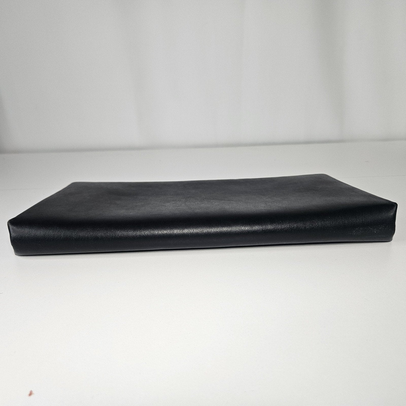 Worthington Black Faux Leather Clutch/Purse w/ Silver Chain Strap 12X6” Classic