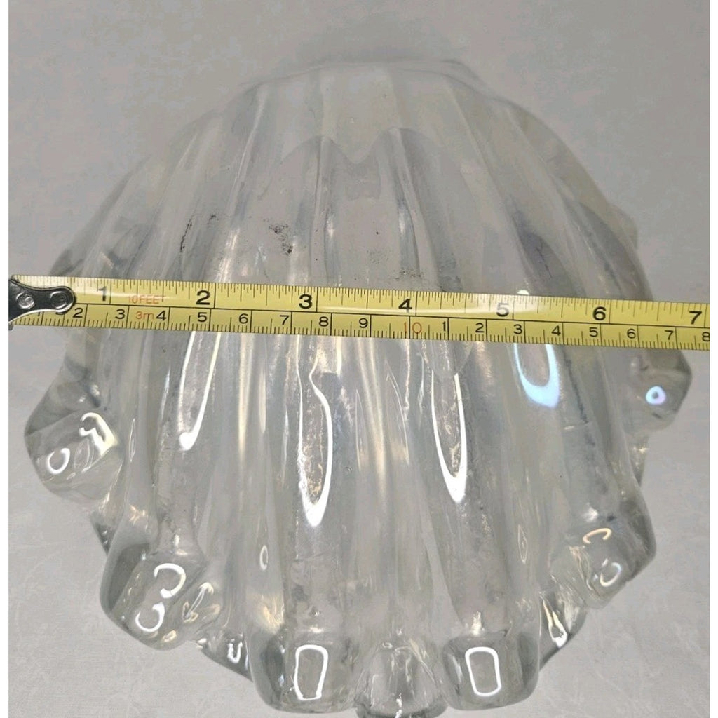 Barovier Murano Iridescent Italian Art Deco Glass Conch Seashell Bowl 1940s