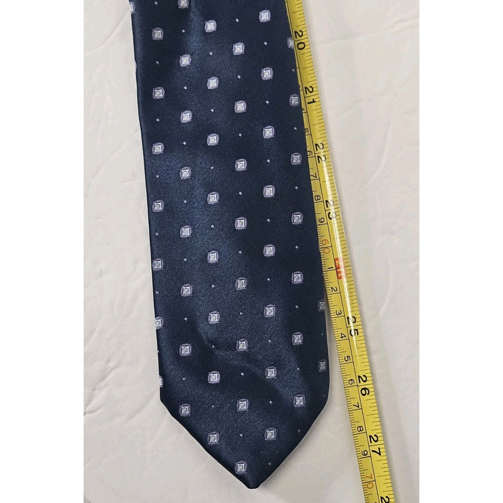 VINTAGE Sears The Men's Store Neck Tie Blue Polka Dots Polyester Men's