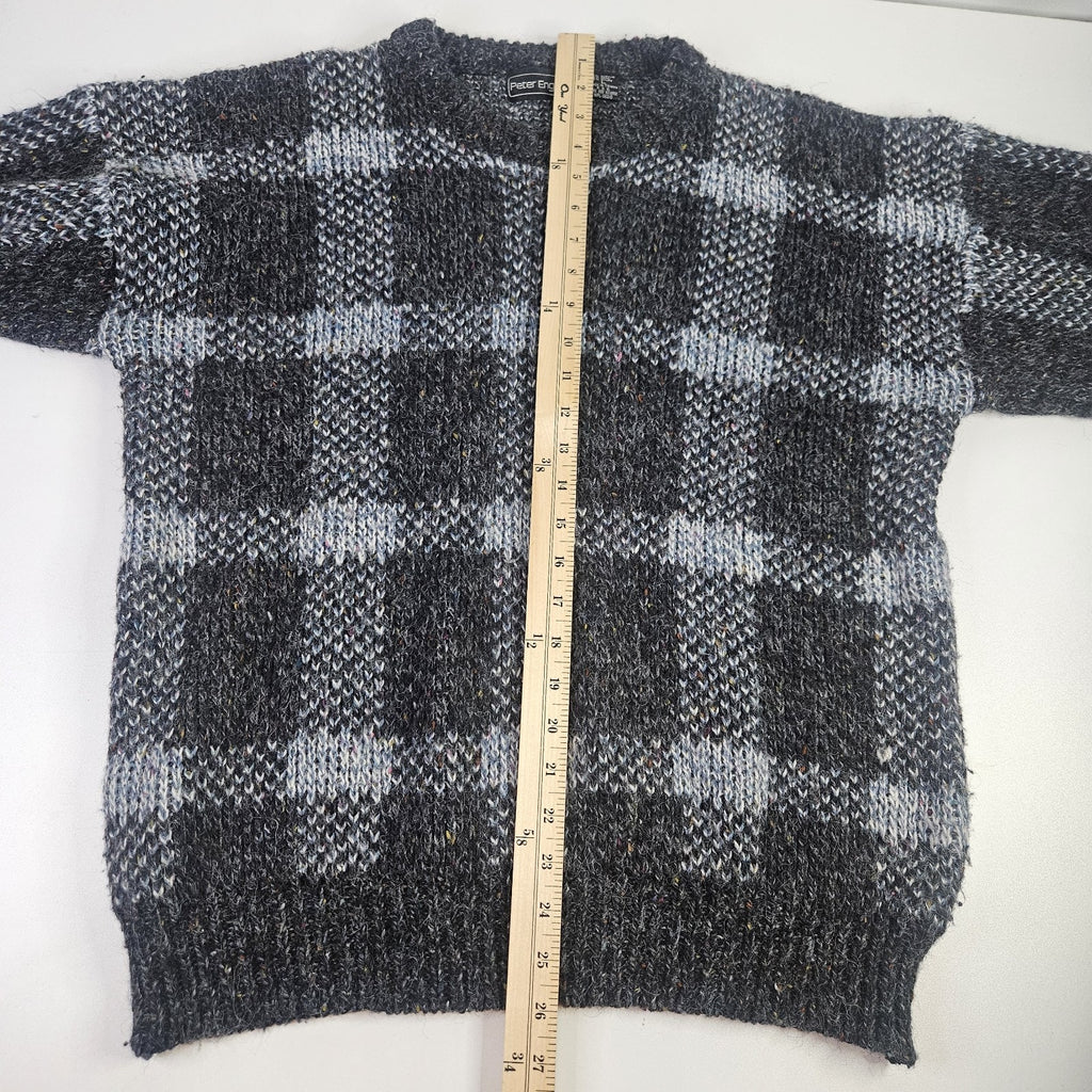 Vtg 80s Acrylic Wool Blend Chunky Knit Pullover Sweater Large Gorpcore Fisherman