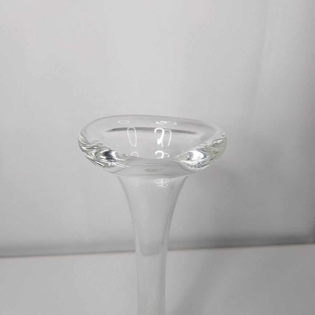 Vintage Aseda Glasbruk Clear Glass Bud Vase Jack Pulpit Bullicante Glass Vase