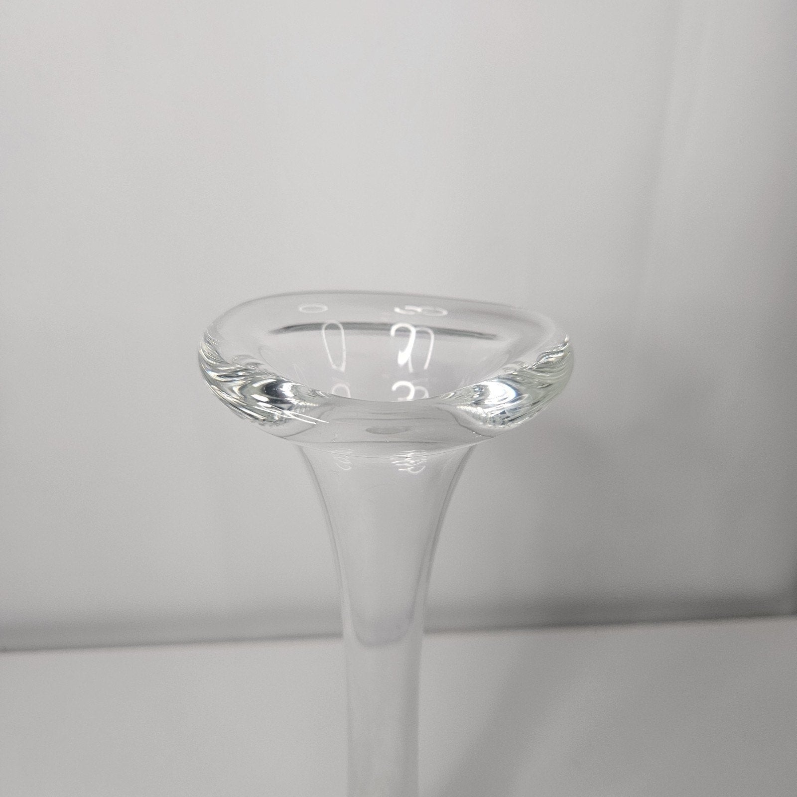 Vintage Aseda Glasbruk Clear Glass Bud Vase Jack Pulpit Bullicante Glass Vase