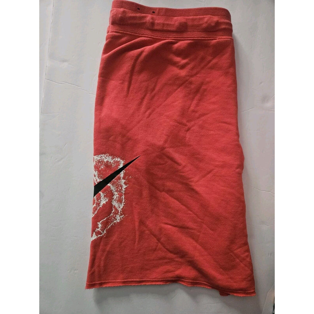 Nike Space To Dream Loose Fit Sweat Shorts Size XL Coral CZ8960