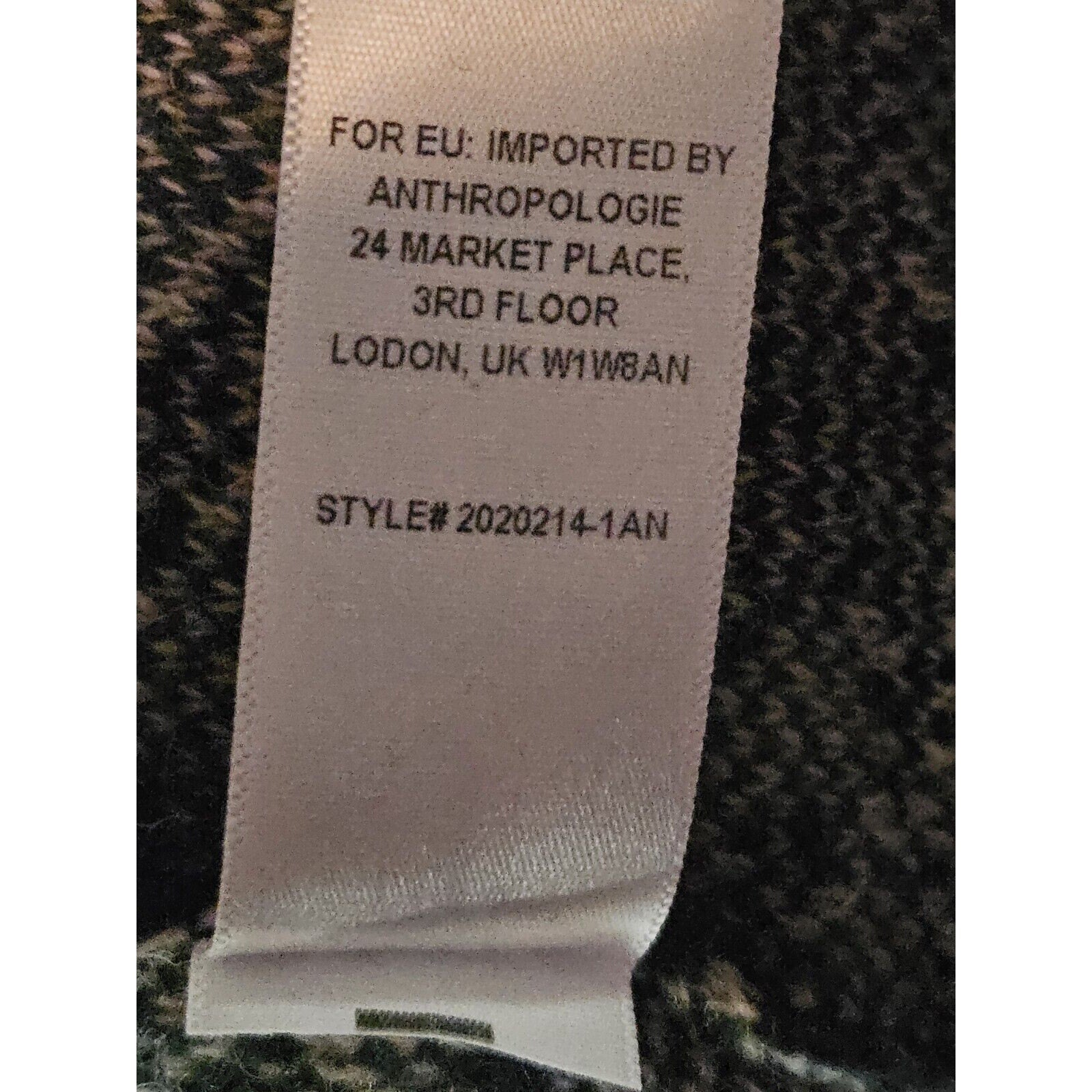 Anthropologie Current Air Blakely Cardigan Wool Blend Medium Preppy Boxy Sweater