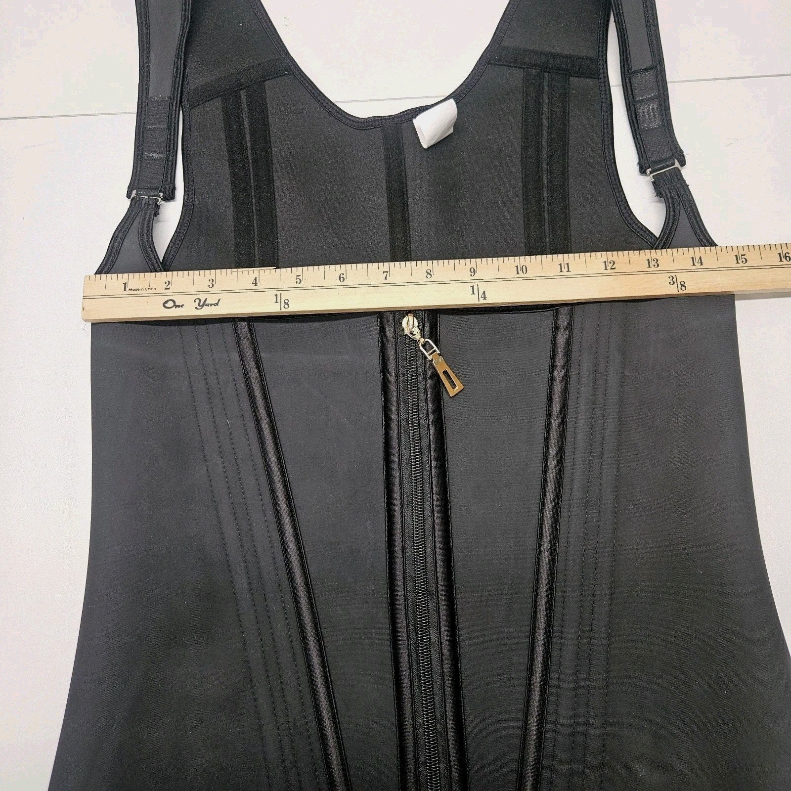 High Elasticity Body Shaping Waist Trainer Corset Zipper Support Design Large