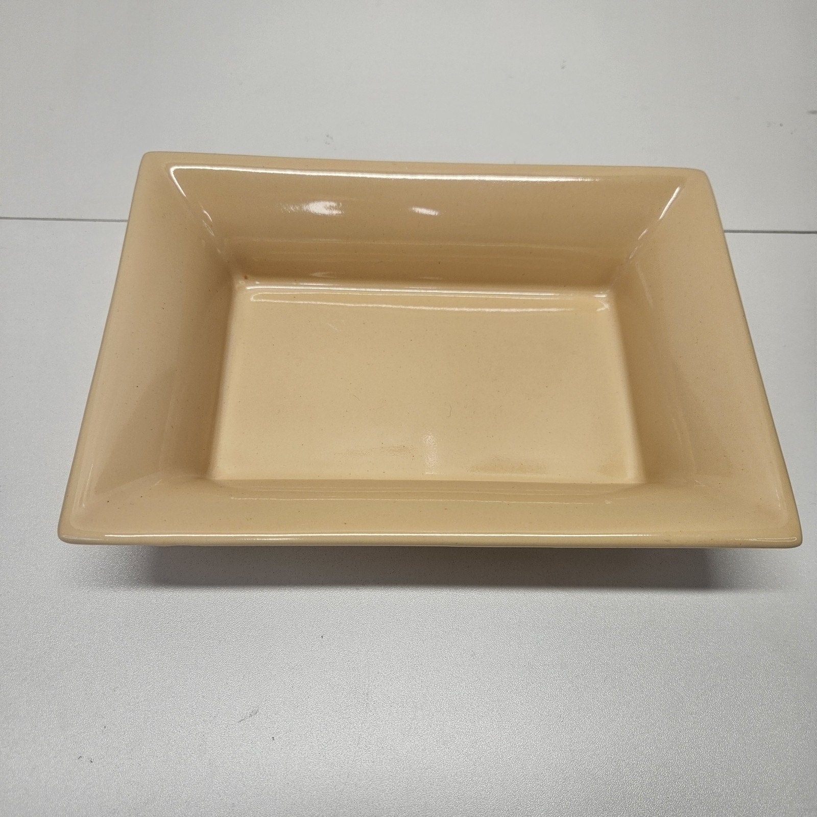 Vtg Abingdon Mid-Century Low Planter Dish Bowl Rectangle Shape 10x14" Retro