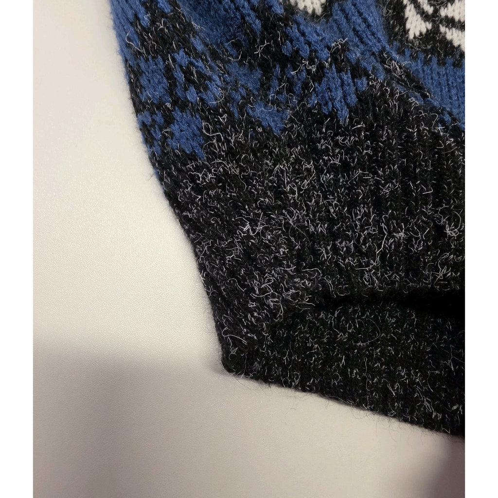 Vintage 90s Scandia Sweater Men’s Size XL Black Fall Autumn Knit USA Made