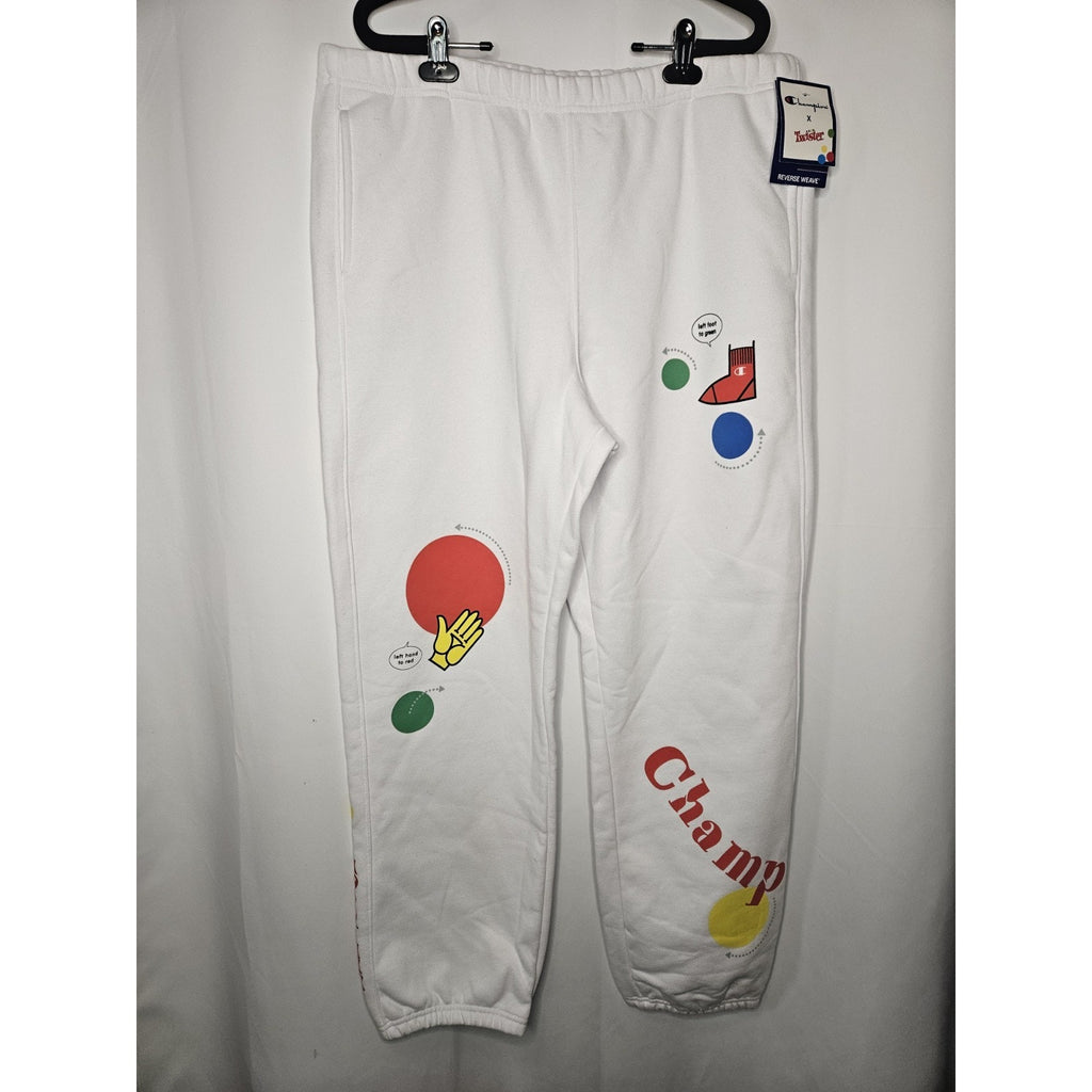 Champion Reverse Weave Jogger TWISTER Graphic Fleece Sweat Pant Unisex XL~NWT