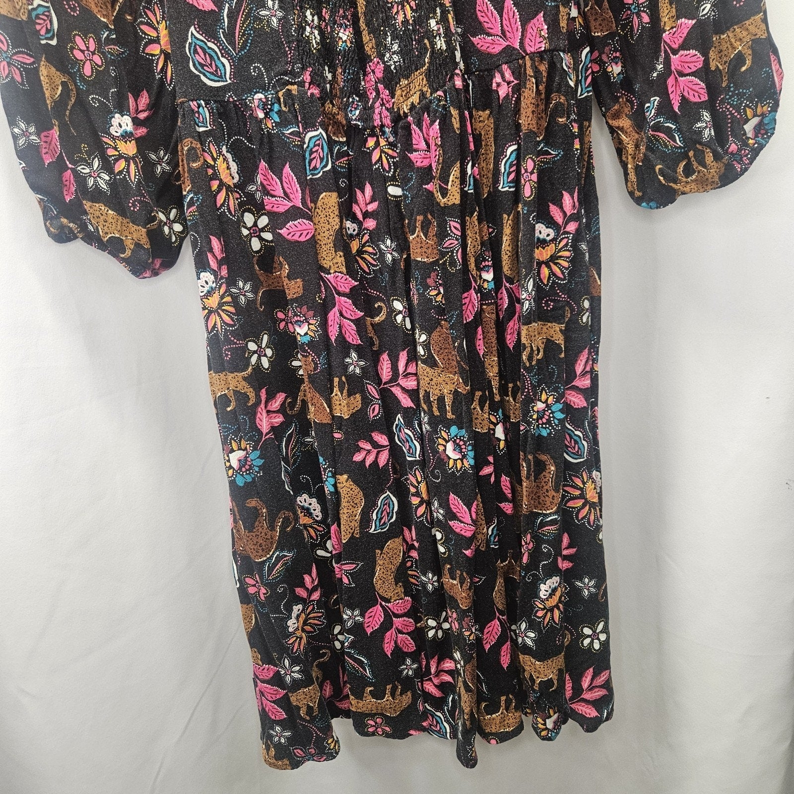 Torrid Mini Rayon Slub Balloon Sleeve Twist Front Dress Torrid Size 0 Large