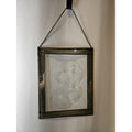 Glass Etched Abstract Art Window Suncatcher Wall Hanging Circles 13.25"x 10.5"