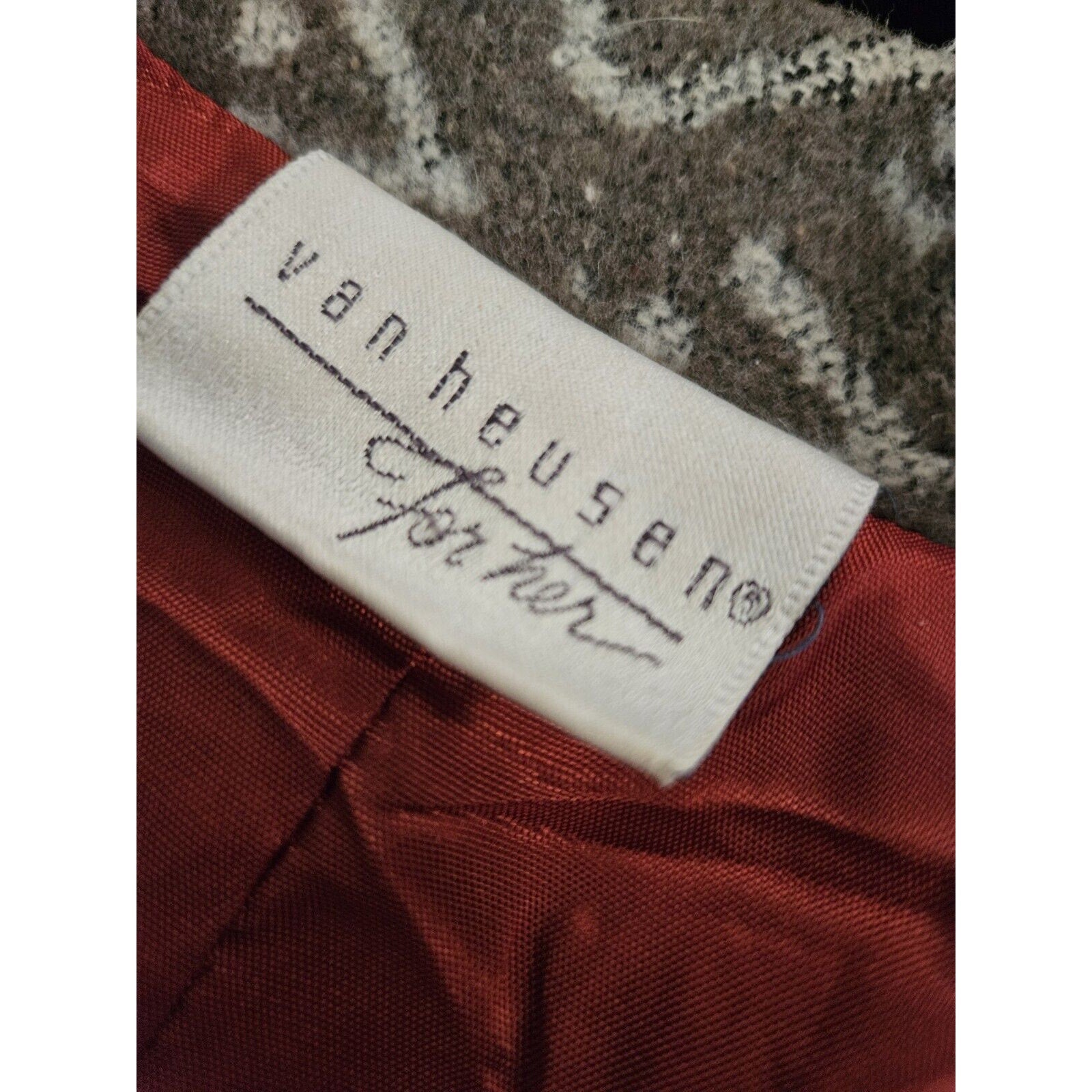 Vtg Van Heusen For Her 90s FAIR ISLE JACKET BLAZER Oversized Ikat Pockets Large