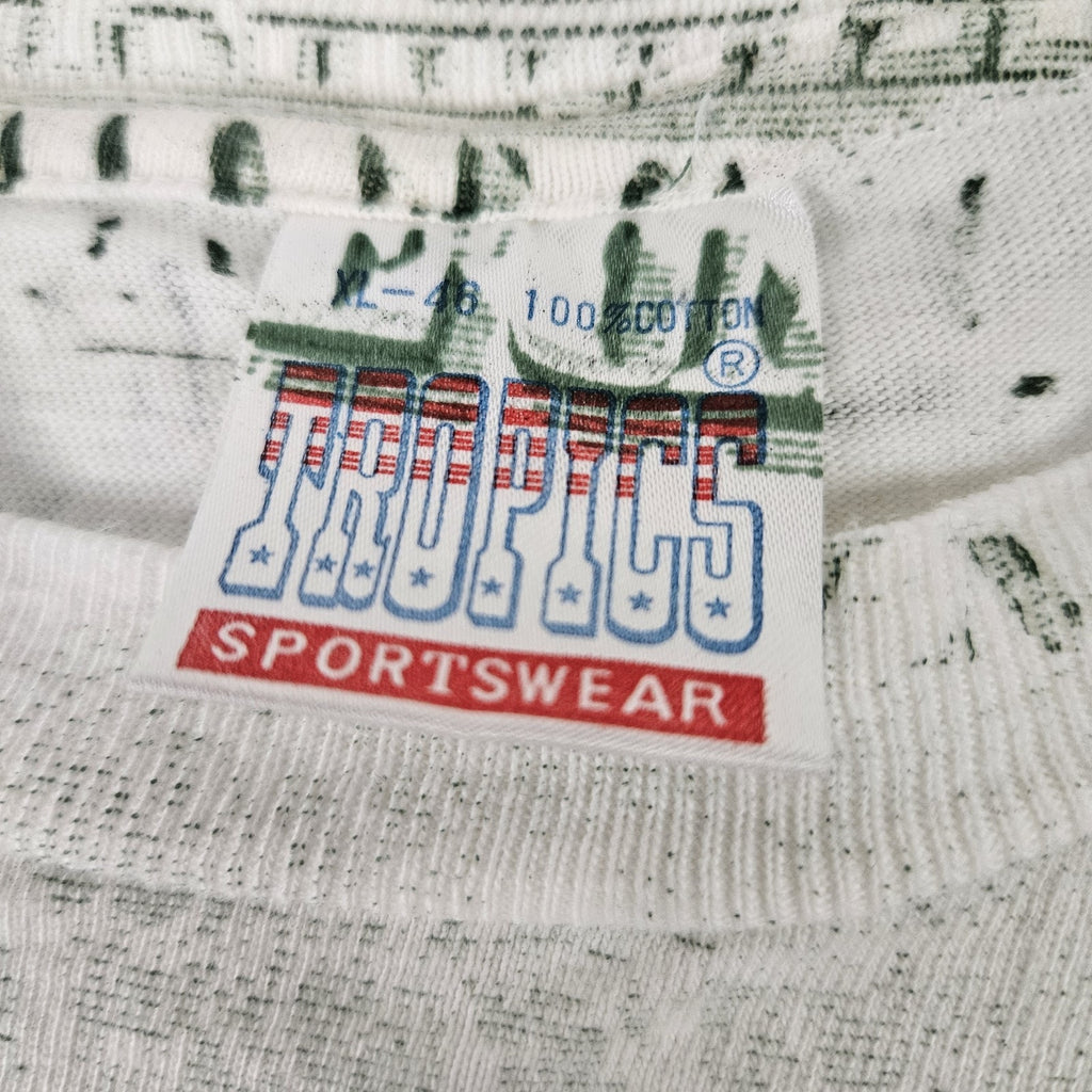 Vintage 90s 100 Dollar Bill T Shirt Overprint Graphic Print 100% Cotton Tee XL