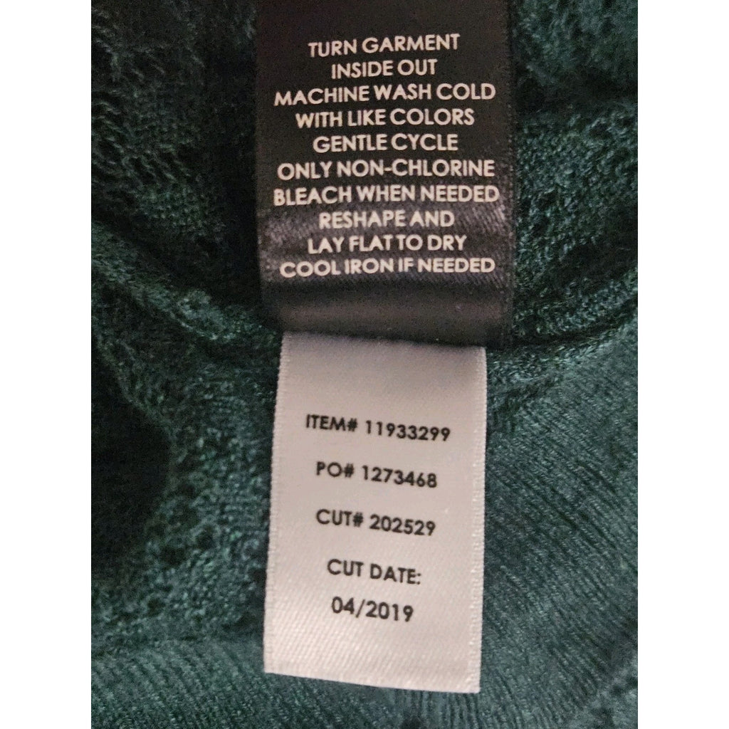 Torrid Cardigan Sweater Open Knit Long Sleeve Sheer Forest Green Plus Size 2X