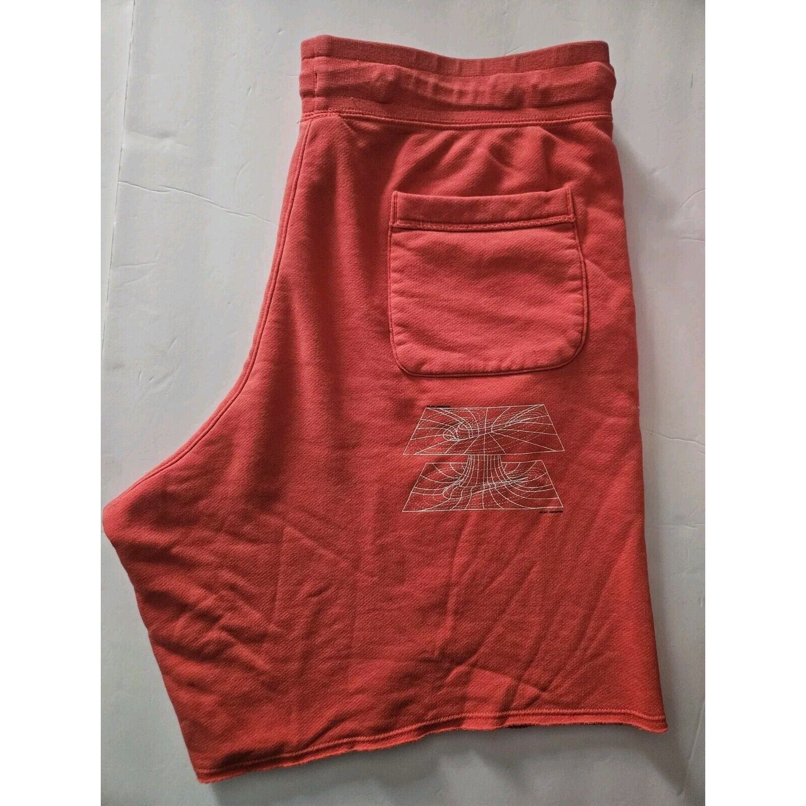 Nike Space To Dream Loose Fit Sweat Shorts Size XL Coral CZ8960