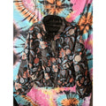 NWT Tolani Jacket Black Paisley Lightweight Coat Dbl Zip & Button Size Large