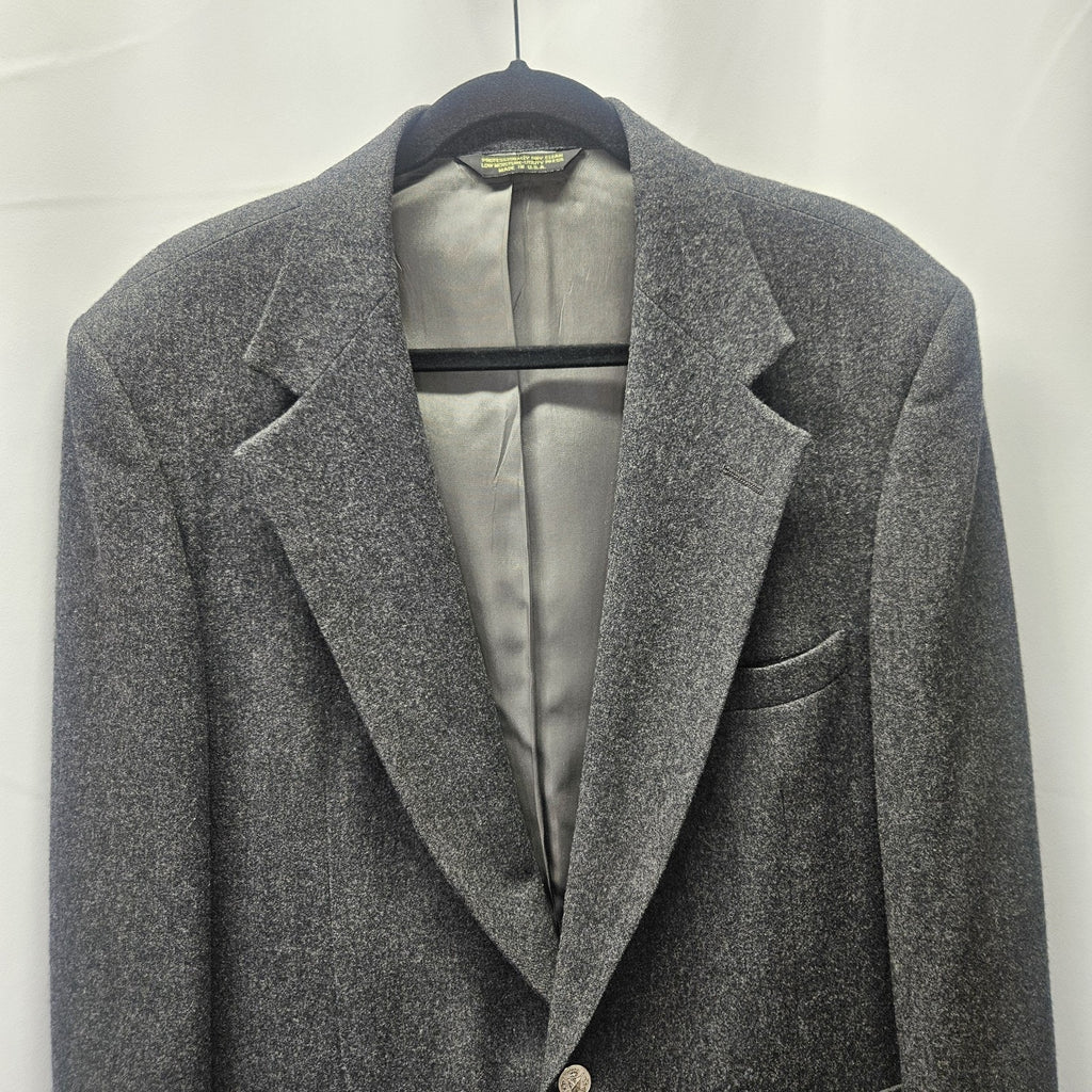 100% Pure Wool Jacket Blazer Coat USA Made VTG By BROOKE & DEANE 40R