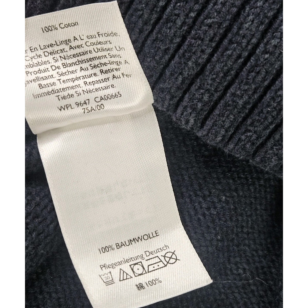 Eddie Bauer Cotton Pullover Long Sleeve Knit Sweater size LT Blue Fisherman