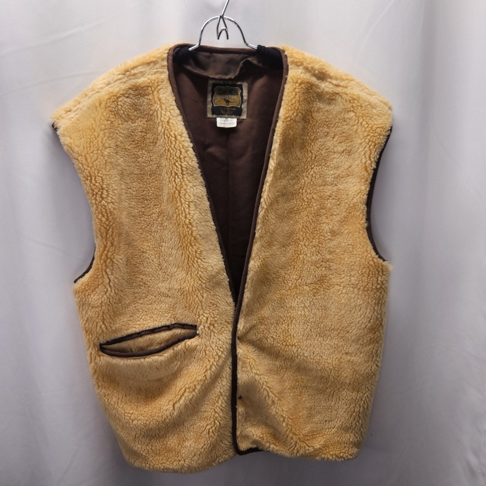 Down Under International Vintage Sherpa Vest Coat Liner Men's 3XL