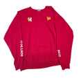 Emma Angel Cat Devil Cat Do It Don't Do It Sweatshirt Red XL Pullover Crewneck