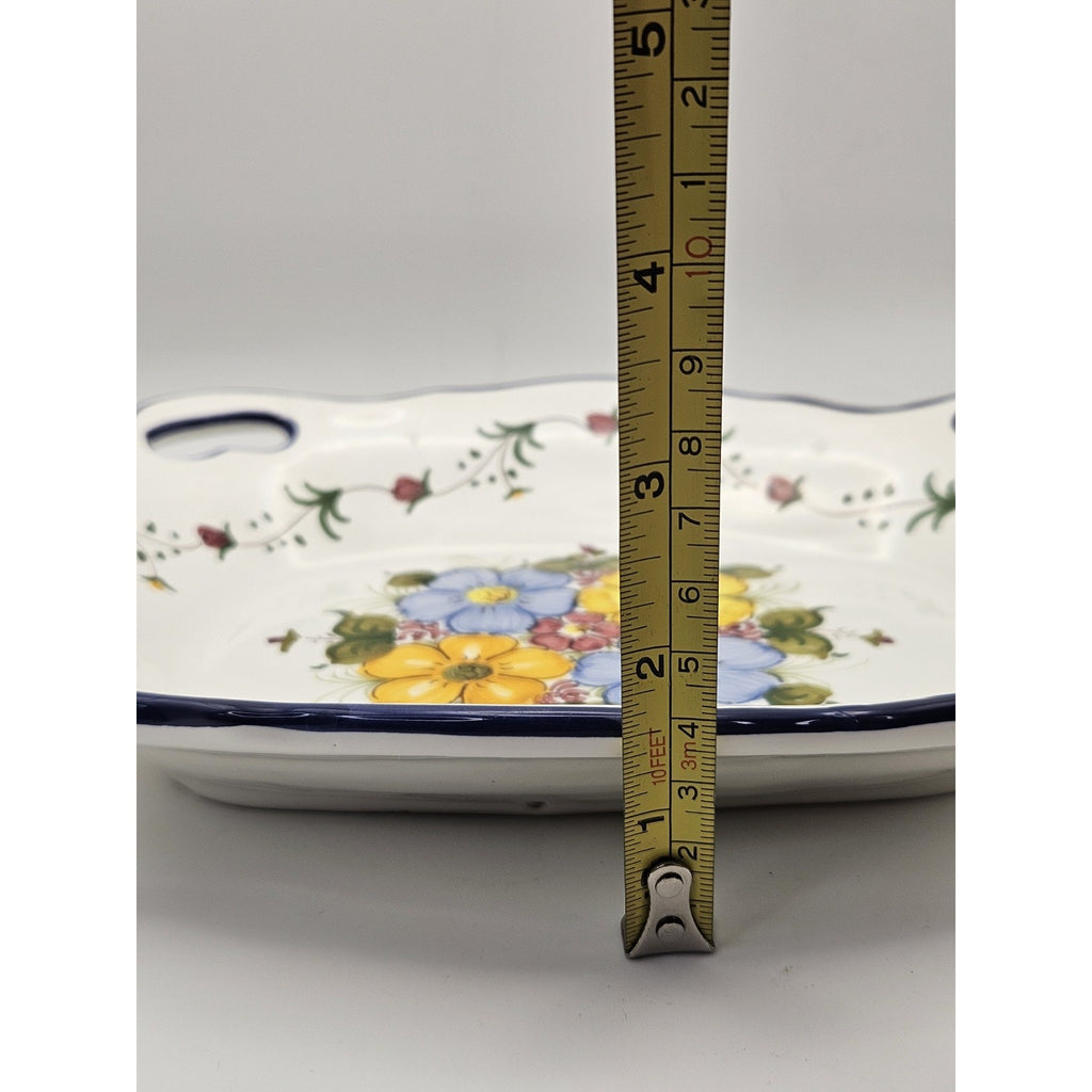 Ceramica Albalat Spanish Pottery Hand-Painted 10.5" Serving Platter Wall Plate