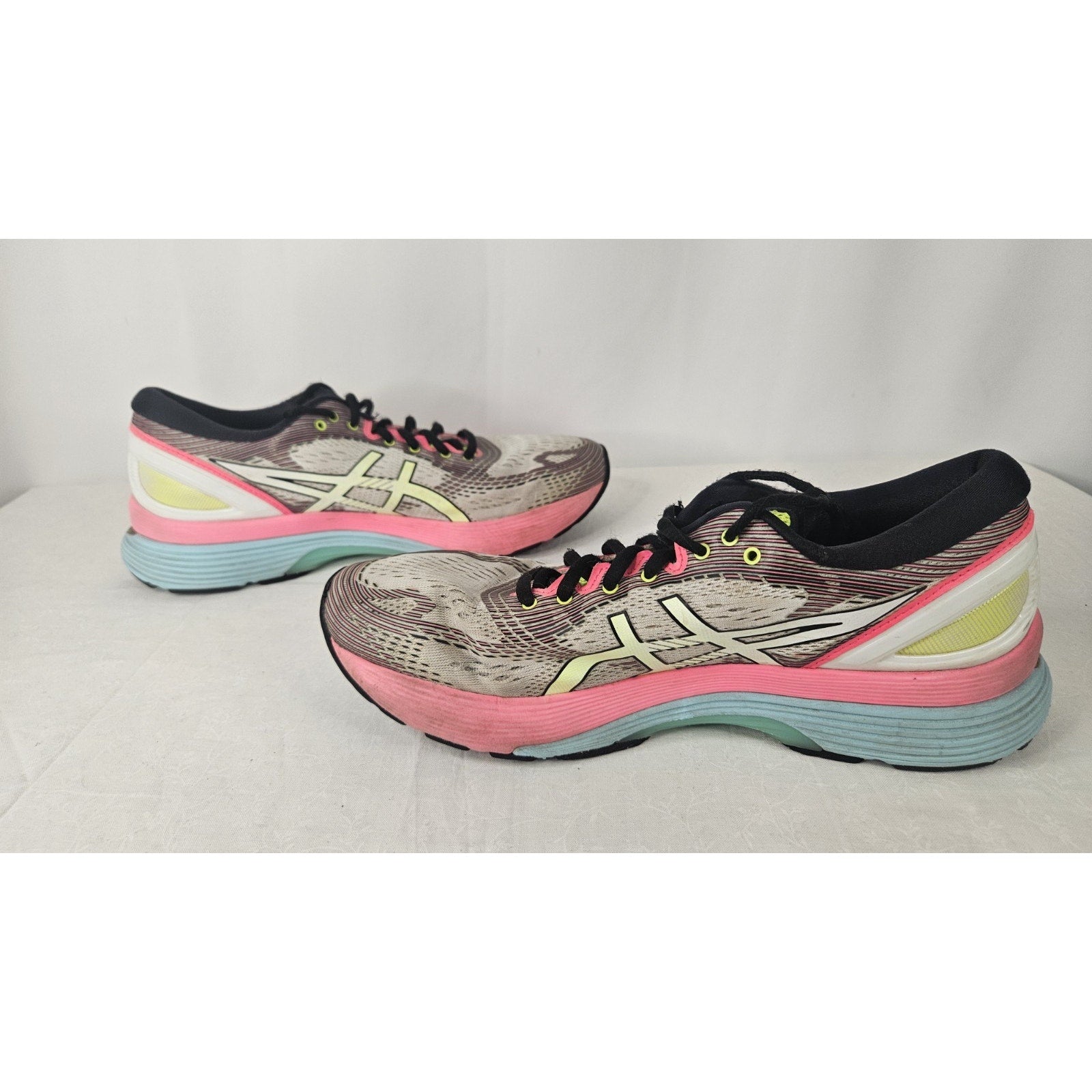 Asics Womens Gel Nimbus 21 1012A502 Colorful Running Shoes Sneakers Size 10