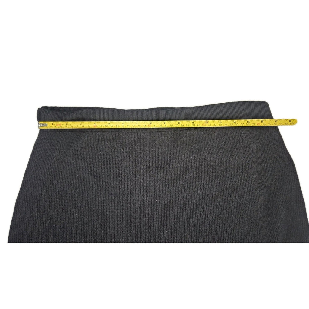 Alfani Distressed Knit Pencil Midi Skirt Plus Size XXL Black Skirt