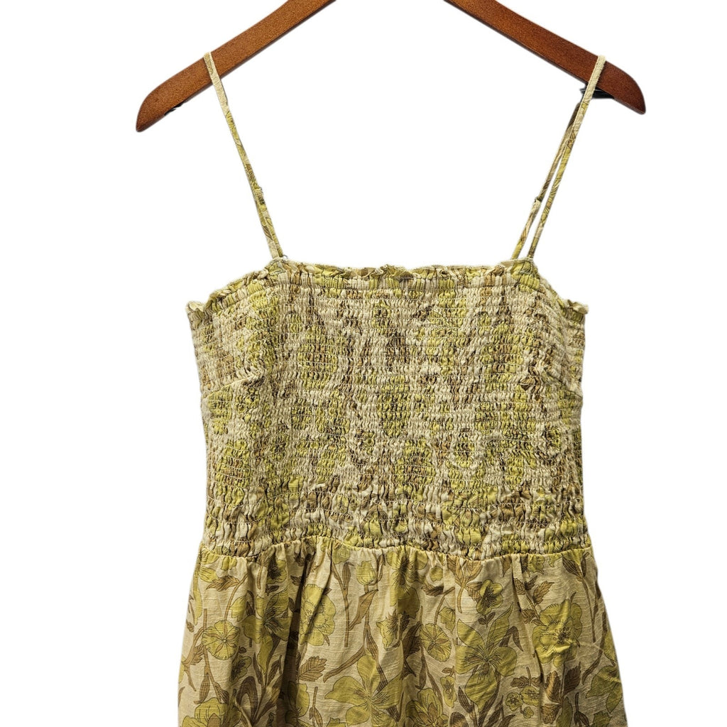 Chelsea & Theodore Maxi Sun Dress XL Micro Floral Prairie Tiered Boho Beach