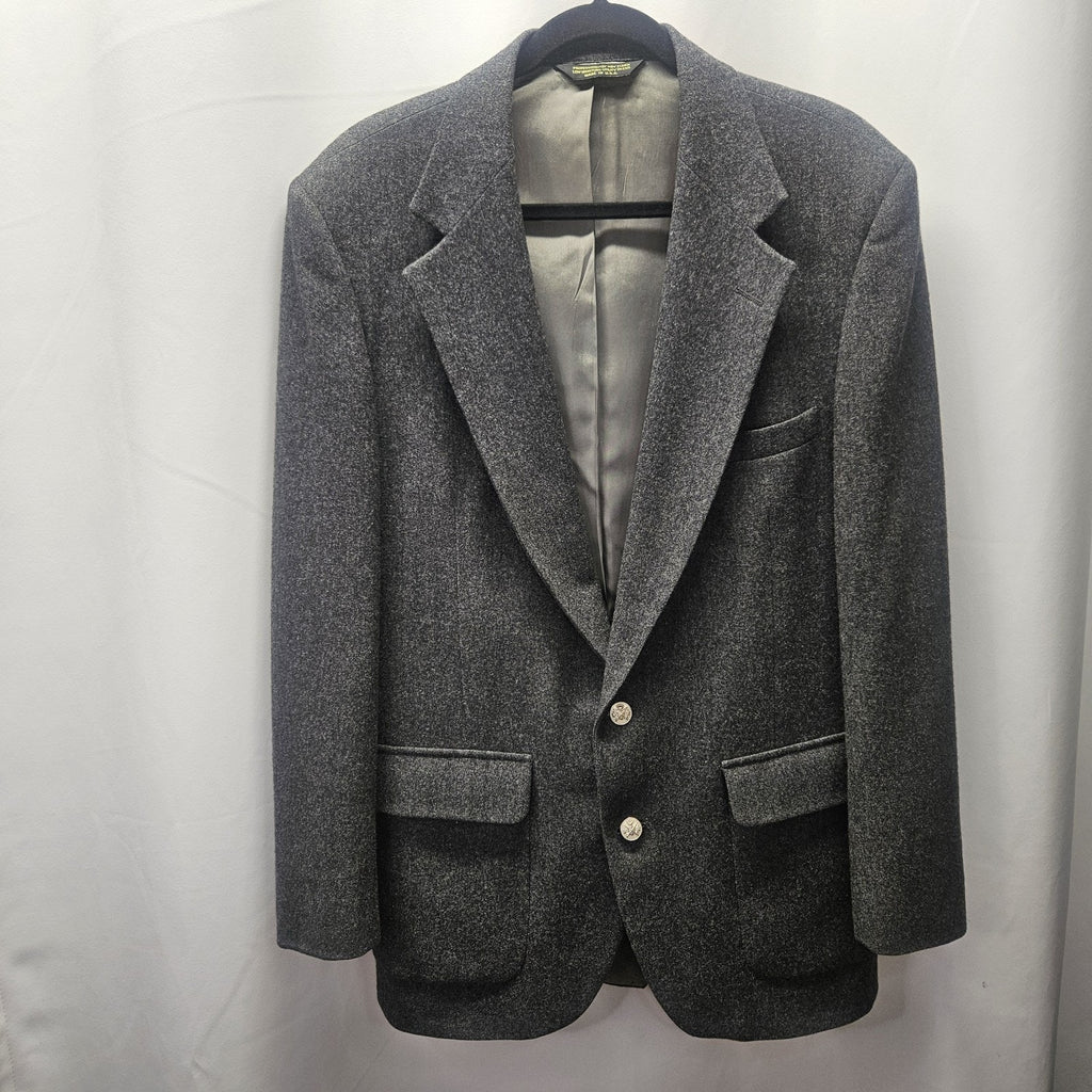 100% Pure Wool Jacket Blazer Coat USA Made VTG By BROOKE & DEANE 40R